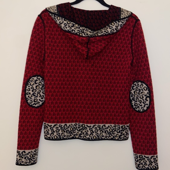 Roccobarocco knit wear sweater with a hoodie - Picture 2 of 8